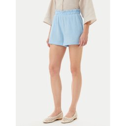 Vero Moda Шорти от плат Natali 10279687 Син Baggy Fit