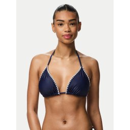 Pieces Горнище на бански Luva 17156770 Тъмносин