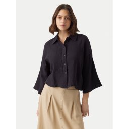 Vero Moda Риза Natali 10279685 Черен Standard Fit
