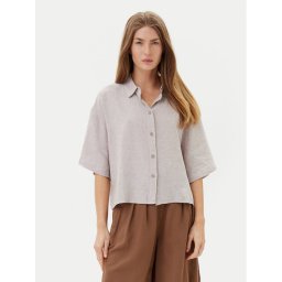 Vero Moda Риза Linn 10306820 Сив Relaxed Fit