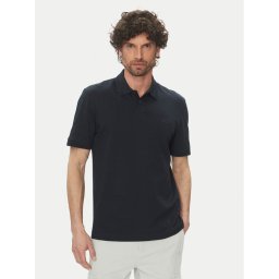 BOSS Тениска с яка и копчета Pe_Interlock 50520109 Тъмносин Regular Fit