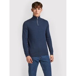 Jack & Jones Пуловер Emil 12189339 Тъмносин Regular Fit