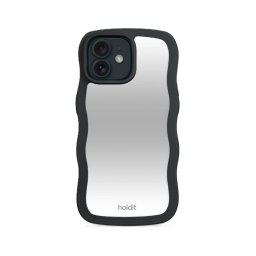 Гръб Holdit Wavy Case за iPhone 12/12 Pro - Black/Mirror