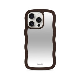 Гръб Holdit Wavy Case за iPhone 15 Pro - Chocolate/Mirror