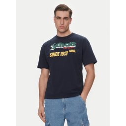 Schott NYC Тишърт TSTRAVIS Тъмносин Regular Fit