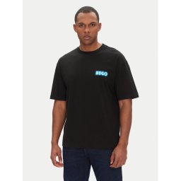 HUGO Тишърт Duwood 50538512 Черен Relaxed Fit