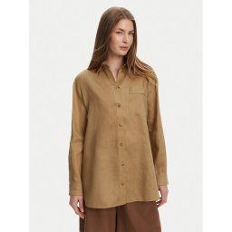 Max Mara Leisure Риза Noel 2516111018 Кафяв Regular Fit