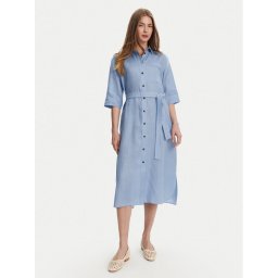 Max Mara Leisure Рокля тип риза Salute 2516221028 Светлосиньо Regular Fit