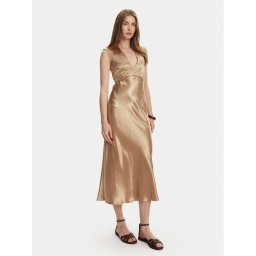 Max Mara Leisure Коктейлна рокля Glizia 2516221048 Кафяв Regular Fit