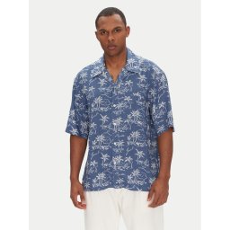 Gant Риза Island Print 3250071 Син Relaxed Fit