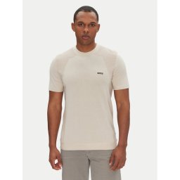 BOSS Тишърт Momentum 50520683 Бежов Regular Fit