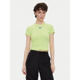 HUGO Тишърт Baby 50510749 Зелен Slim Fit