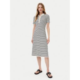Gant Плетена рокля 4502085 Бял Slim Fit