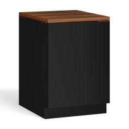 Blumfeldt WoodVista долен шкаф за мивка, Здрав, Soft-Close панти, Алуминиева дръжка (JOY-WVS600BW)