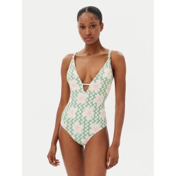 Roxy Бански костюм Hibiscus Daze ERJX103713 Бежов