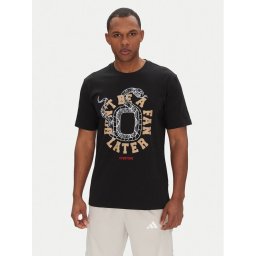 adidas Тишърт Overtime Spring Graphic JM0291 Черен Regular Fit
