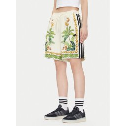 adidas Спортни шорти FARM Premium JD6288 Екрю Loose Fit