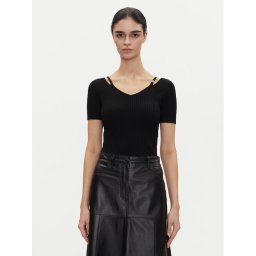 HUGO Блуза Shata 50538223 Черен Slim Fit
