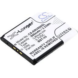 Батерия за мобилен телефон Sony Z800, G700, K800i, Z750 BST-33 LiIon 3,7V 900 mA Cameron Sino