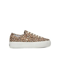 Superga Сникърси Platform Leopard Print Кафяв