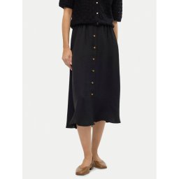 Vero Moda Миди пола Melaney 10304134 Черен Regular Fit