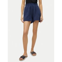 Vero Moda Шорти от плат Natali 10279687 Син Baggy Fit