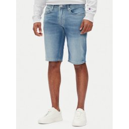 Pepe Jeans Дънкови шорти PM801075 Син Slim Fit