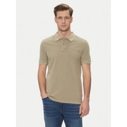 JOOP! Jeans Тениска с яка и копчета 15 JJJ-02Ambrosian 30045619 Бежов Modern Fit
