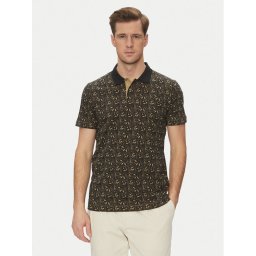 JOOP! Jeans Тениска с яка и копчета 15 JJJ-42Almero 30045688 Кафяв Modern Fit