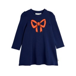 MINI RODINI Ежедневна рокля Bow 2515011360 Тъмносин Regular Fit