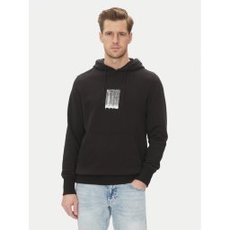 Calvin Klein Jeans Суитшърт Brush Stroke J30J327525 Черен Regular Fit
