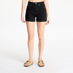 Къси панталони Calvin Klein Jeans Mom Short Denim Black 27
