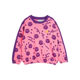 MINI RODINI Суитшърт Squiggly Cats 2512012228 Розов Regular Fit