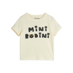 MINI RODINI Тишърт Cats 2512010611 Бял Regular Fit