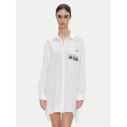 DKNY Нощница YI30048 Бял Relaxed Fit