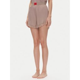 HUGO Пижамени шорти Red Label Lace_Short 50531629 Бежов Relaxed Fit