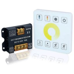 RF Контролер с Димер за CCT LED Лента с Дистанционен Ключ DC 5-24V 10A Комплект