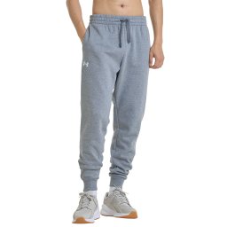 Панталони Under Armour Rival Fleece Joggers Castlerock Light Heather/ White L