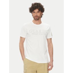 La Martina Тишърт Anselm MARG31 JS206 Бял Regular Fit