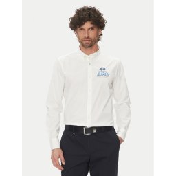 La Martina Риза Alfred MAC601 PP483 Бял Regular Fit