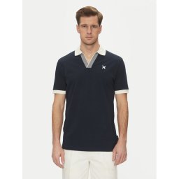 Richmond X Тениска с яка и копчета UMP25168PO Тъмносин Regular Fit