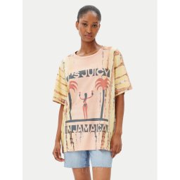 One Teaspoon Тишърт Its Juicy In Jamaica 26940 Оранжев Relaxed Fit