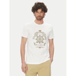 La Martina Тишърт Aloysius MARG30 JS206 Бял Regular Fit