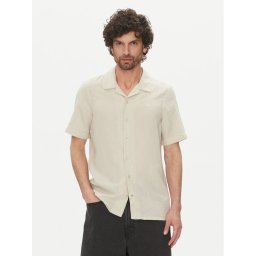 Calvin Klein Риза K10K114197 Бежов Regular Fit
