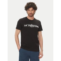 La Martina Тишърт Aguer MAR304 JS206 Черен Regular Fit