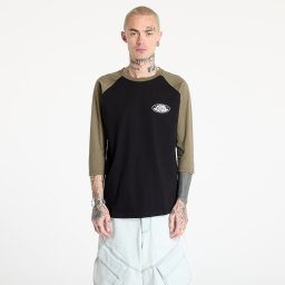 Тениска Horsefeathers Dynamo Raglan T-Shirt Black/ Burnt Olive S