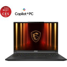 Лаптоп MSI Stealth A16 AI+ A3XWHG - RTX 5070 Ti, AMD Ryzen AI 9 HX 370, 16" QHD+ OLED 240hz, 32GB DDR5, 2TB SSD, Windows 11