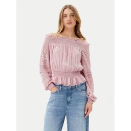 Guess Блуза W5GH0S WE550 Розов Regular Fit