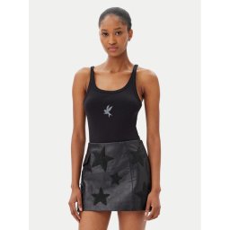 One Teaspoon топ Fine 26605 Черен Slim Fit