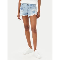 One Teaspoon Дънкови шорти Retro Dukes 26849 Син Relaxed Fit